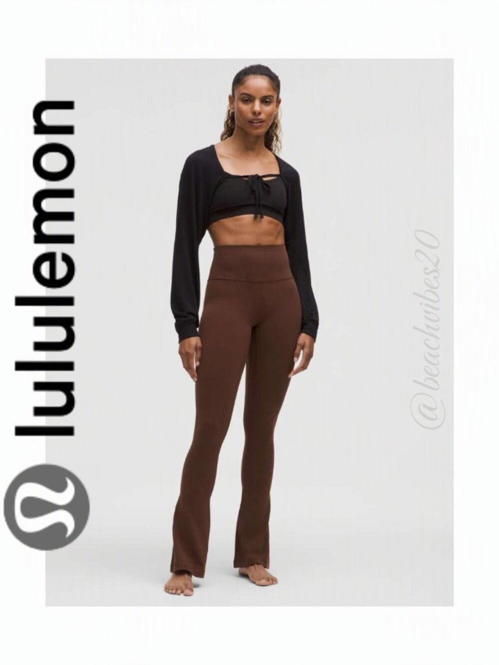LULULEMON ATHLETICA Align High-Rise Mini-Flare Pant Lava Cake 14 NWOT LL-163